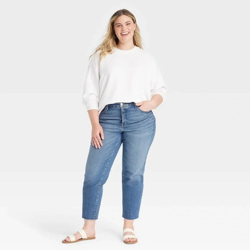 Women's Mid-Rise 80's Slim Fit Jeans - Universal Thread™ 17R NEW